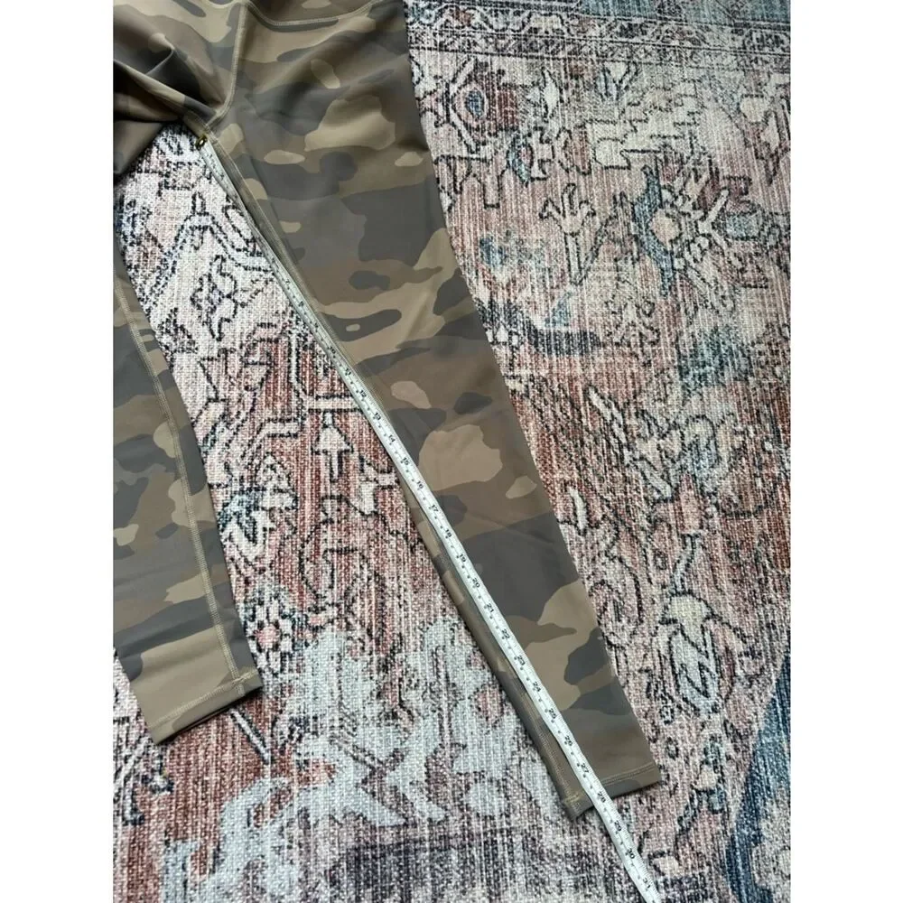 ALO Yoga Camo Leggings High Waist Brown and Tan Size XS